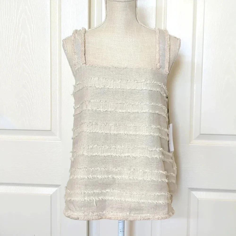 Le Clair De Lune Linen Tank